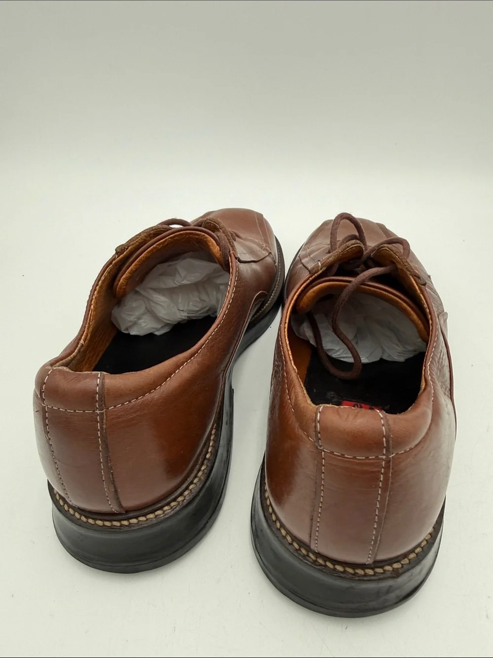 Vintage Robert Wayne Brown Leather Lace-Up Oxford Shoes Mens 11 casual grandpa